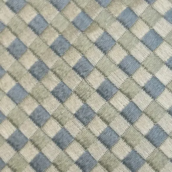 Charvet Place Vendome men's blue and cream silk made in France tie